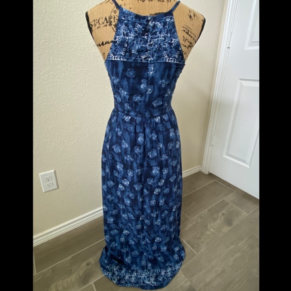 Casual blue maxi dress - Picture 3 of 5